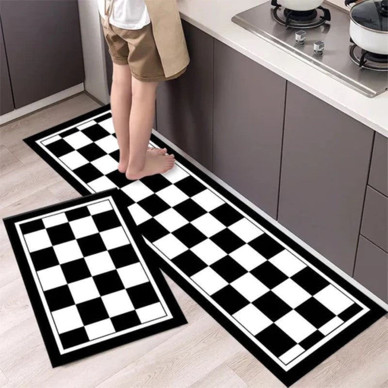2Pcs Set Kitchen Floor Mat Non Slip-A